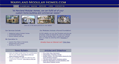 Desktop Screenshot of marylandmodularhomes.com